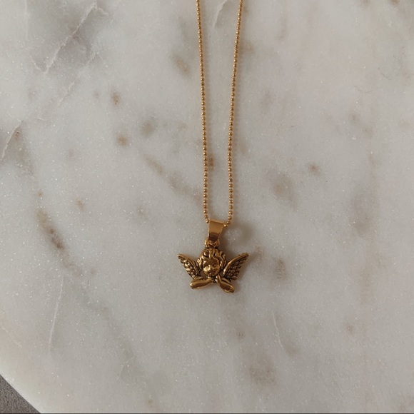 r e s t o c k e d | angel gold necklace👼🏻 - Picture 6 of 8